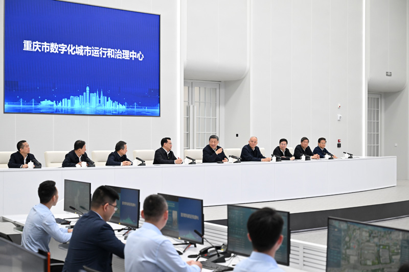 習近平在重慶考察時強調
進一步全面深化改革開放
不斷譜寫中國式現代化重慶篇章
蔡奇陪同考察「相關圖片」